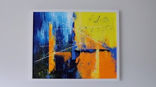 ABSTRACT PAINTING TECHNIQUE/ VERY EASY ACRYLIC PAINT/ STEP BY STEP FOR BEGINNERS/ PALETTE KNIFE