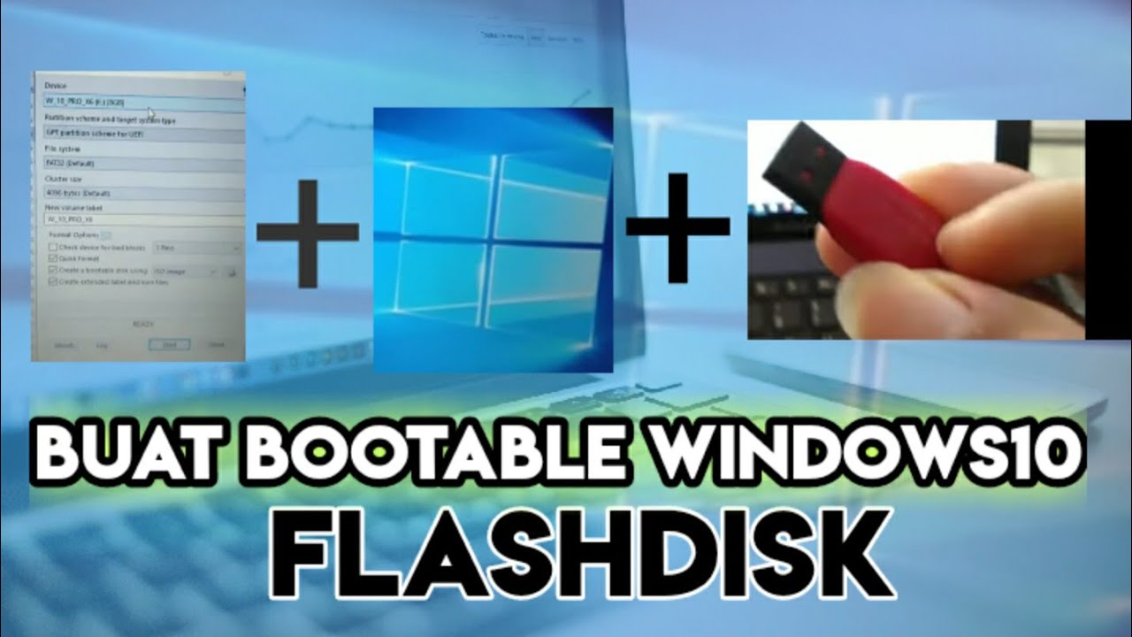 Membuat bootable windows 10 dari flashdisk dengan rufus - instal dari