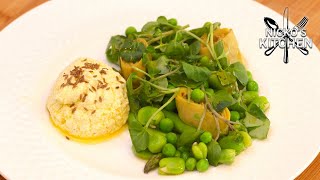Summer Garden Salad with Goats Cheese | Vegetarian Recipe