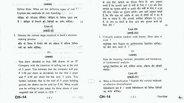 3. Fundamentals of Investment BC-3.6(c) #hpuexam #oldquestionpapers #bcom#march2022  #hpushimla #