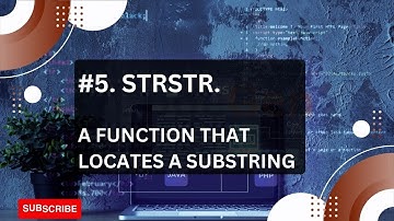 5. strstr