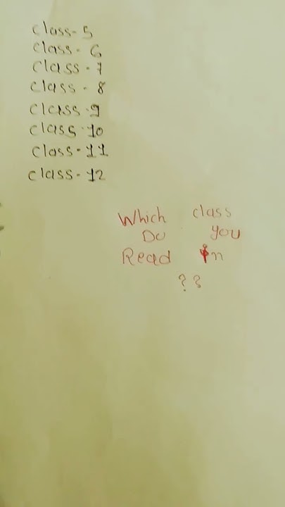 in-which-class-do-you-read-youtube