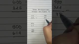 TRIK CEPAT PENGURANGAN ANGKA BELAKANG 0 #shorts #matematika