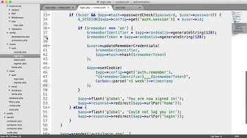 PHP Authentication Remember Me 23