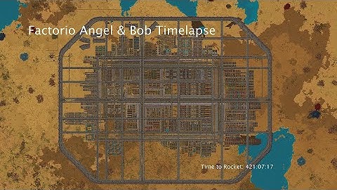 Factorio Angel & Bob Megabase Timelapse