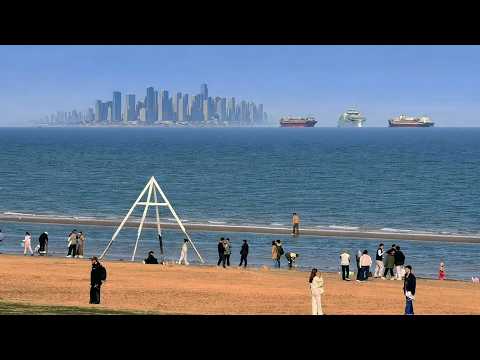 秦皇岛惊现海市蜃楼奇景引围观！形成条件有多苛刻？在此出现有原因