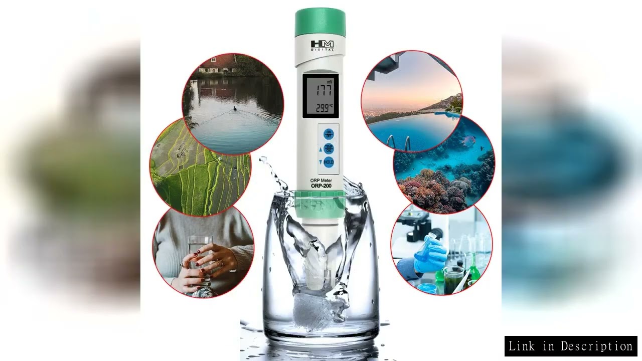 Digital ORP pH TDS Meter Temperature Tester Waterproof With Automatic Calibration Portable Tester HM