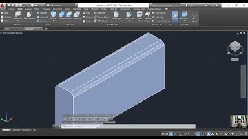 شرح fillet في الاوتوكاد ثري دي ( Fillet Edge In Autocad 3D )
