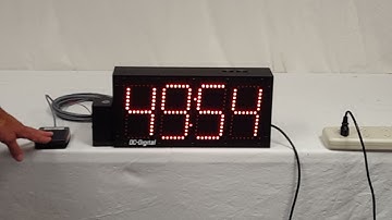 DC 60T DN BCD EOP FOOT Three Press Actuation Countdown Timer