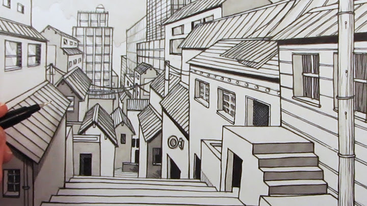 Comment dessiner une ville en perspective à un point : narration