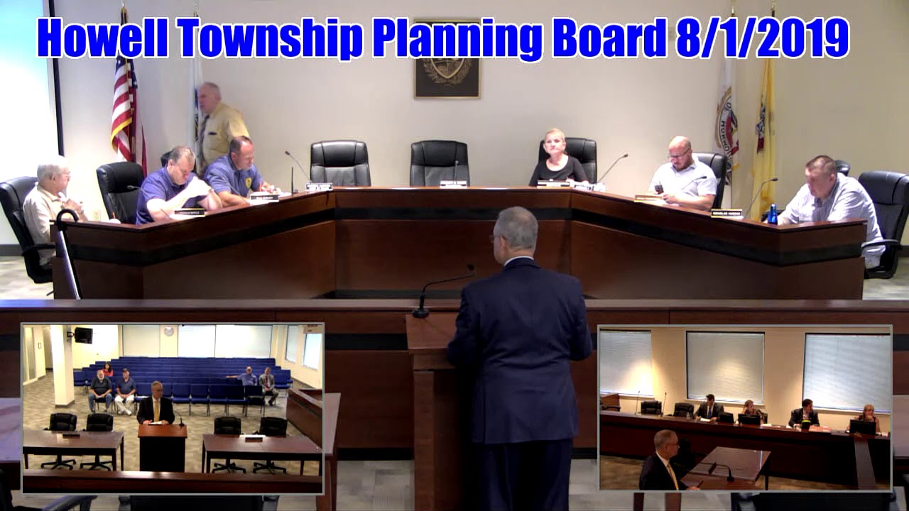 Howell Township Planning Board Meeting 8/1/2019 YouTube