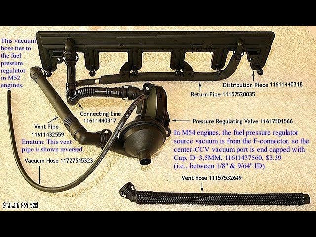 BMW 3 series crankcase vent valve replacement(E46) 