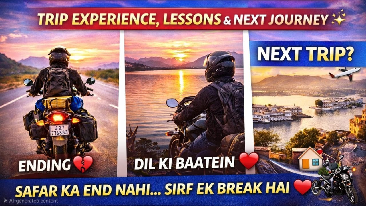 Udaipur to Home 🏍️ | Trip Experience, Lessons & Next Journey Announcement