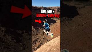 Little Boy Goes Bungee Jumping😳