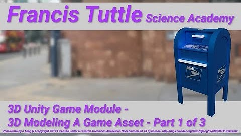 3D Modeling in Blender for Unity Game Engine  Part 1