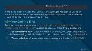 Understanding the Too many initializer values Error in 2-D Arrays