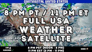 8pm PT/11pm ET USA Sat Feb 22 Daily Weather – Latest Satellite Animation