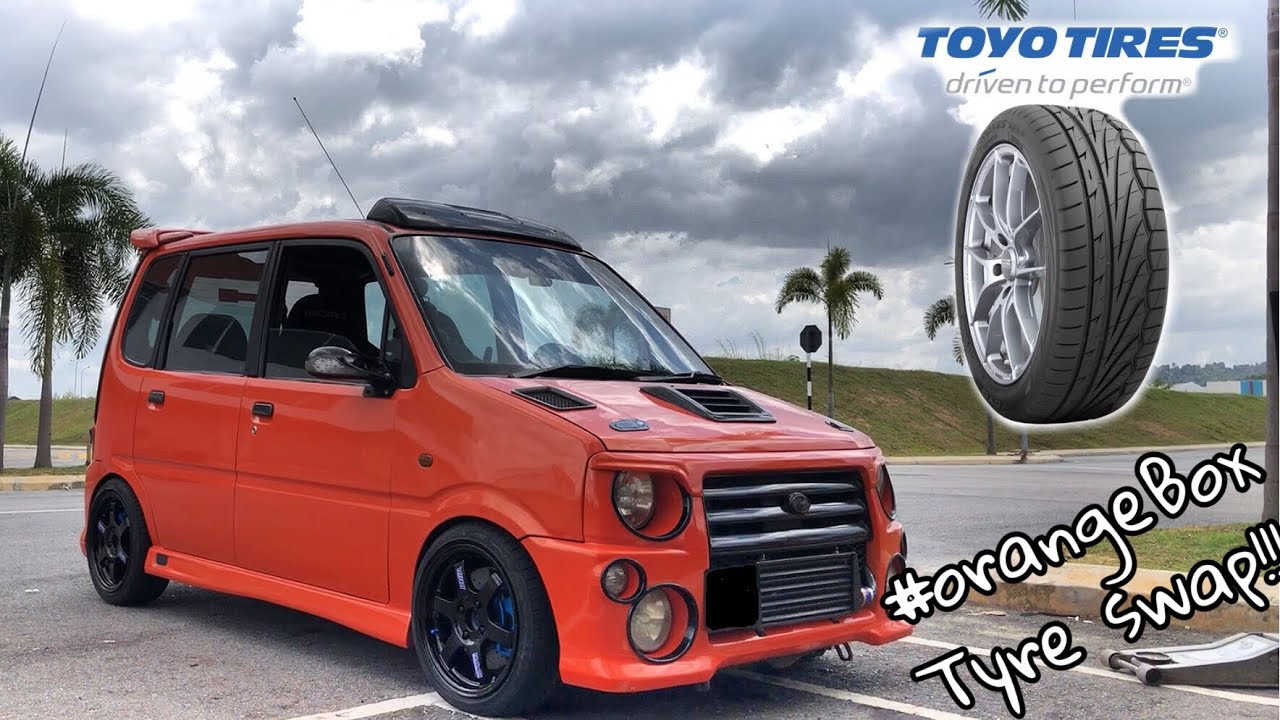 Perodua Kenari Tyre Swap To 165 50 15 Toyo Tr1 Youtube