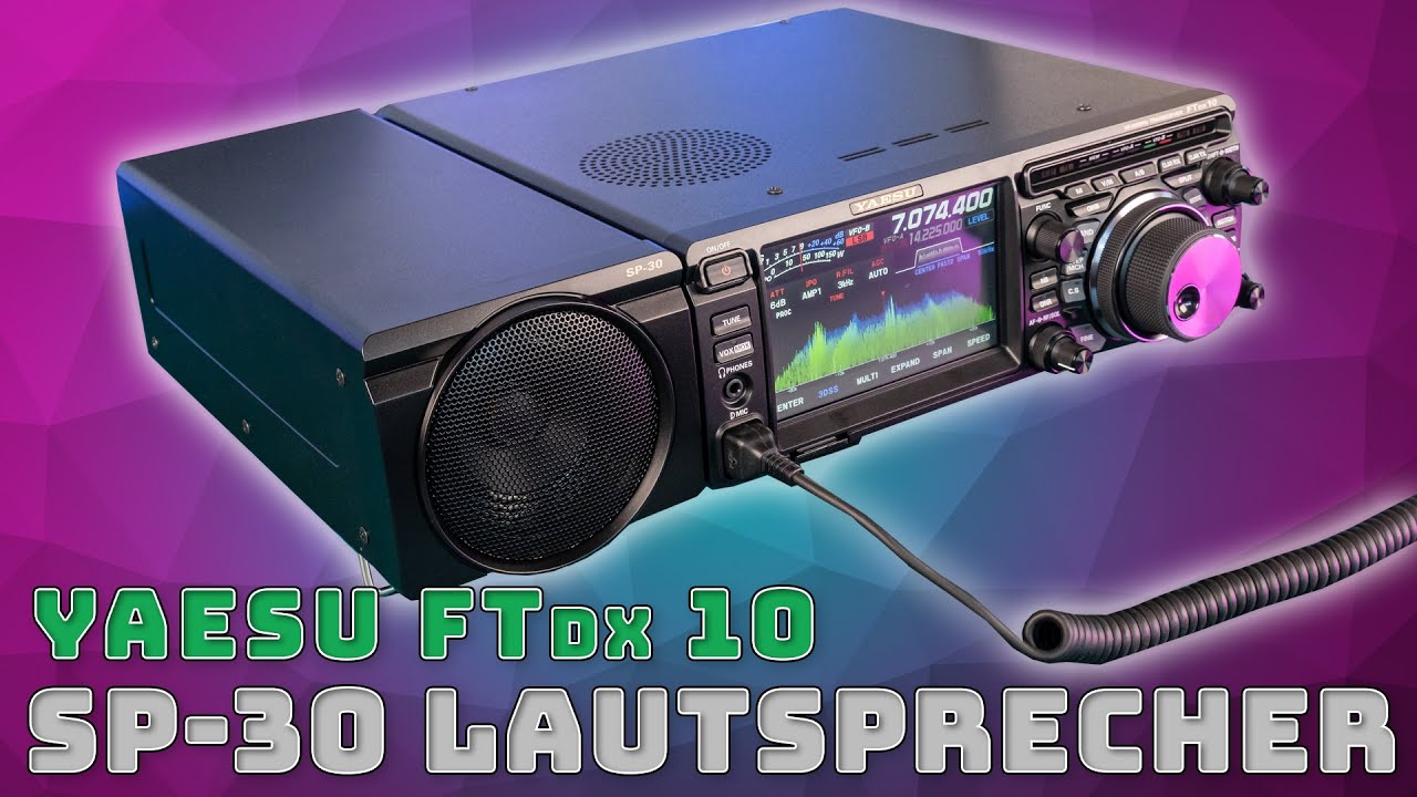 Yaesu FTdx10 📺 Externer Lautsprecher SP-30 #06 - YouTube