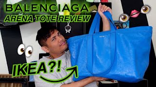 Balenciaga Arena Extra Large Shopper Tote BAG REVIEW ️️ The Viral IKEA Look-alike Tote