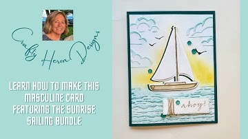 How to Use the Sunrise Sailing Hybrid Embossing Folder
