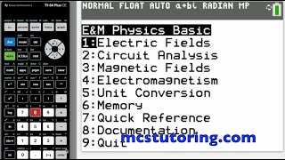 EMBASIC Physics Solver for TI-84 CE | Save Time on E&M Problems Instantly #ti84programs #physics
