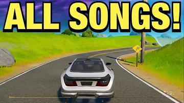 ALL Fortnite Car RADIO STATION SONGS! (Fortnite Cars Radio)