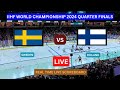 Sweden vs finland live score update today ice hockey 2024 iihf world championship quarter finals