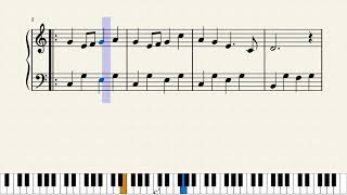 春が来た(ピアノ楽譜）すこしゆっくり