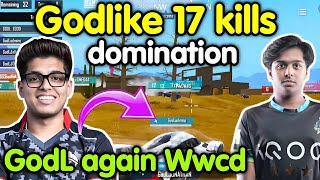 Godlike 17 kills domination 🔥 GodL again chicken dinner 🇮🇳 screenshot 5