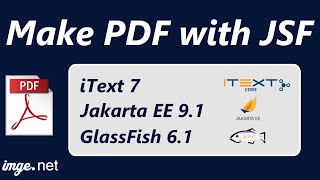 How to make PDF with itext7 and JSF without Maven