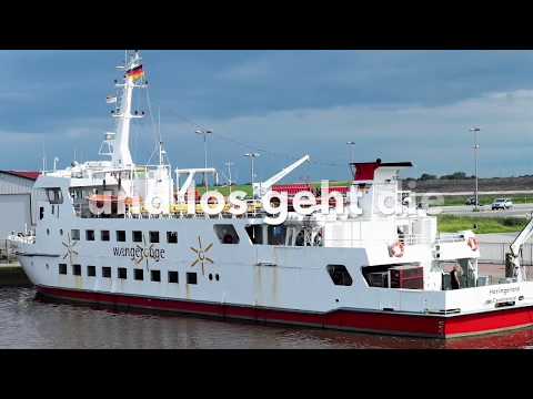 Von Harlesiel mit der Fähre auf die Nordseeinsel Wangerooge