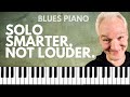 How to build up a Blues piano improvisation with Licks & blues scale in C.
