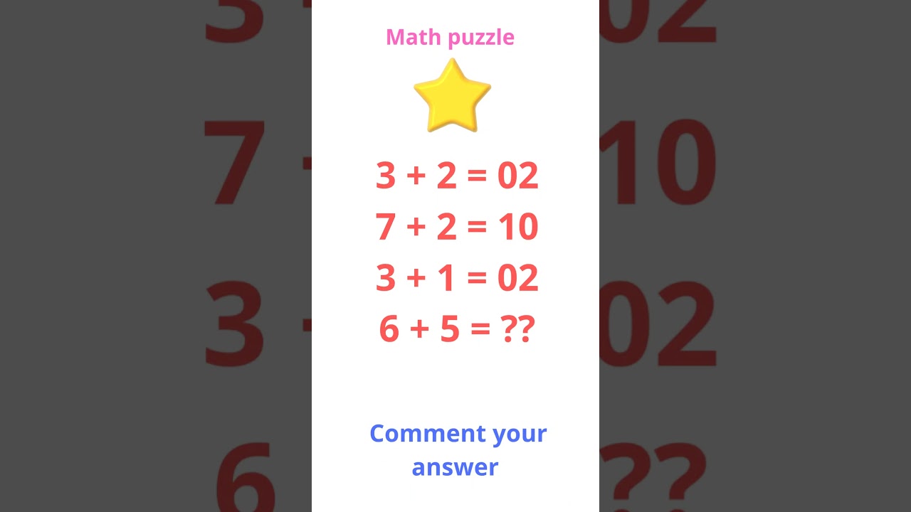 Only 5 Seconds ⏱️ | Math Puzzle - YouTube