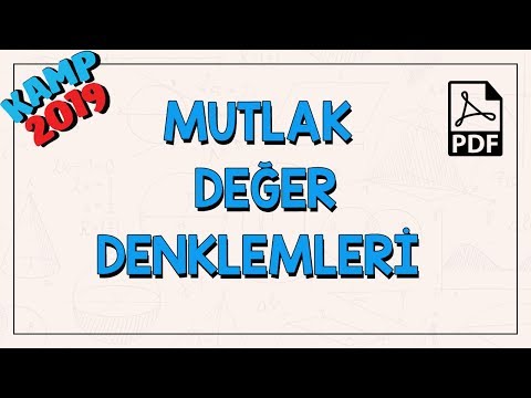 Mutlak Değer Denklemleri