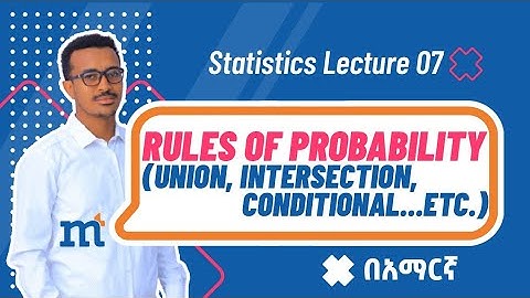 #statistics 07: Rules of Probability (Complement, Intersection, Union, Conditional, & In/Dependent)