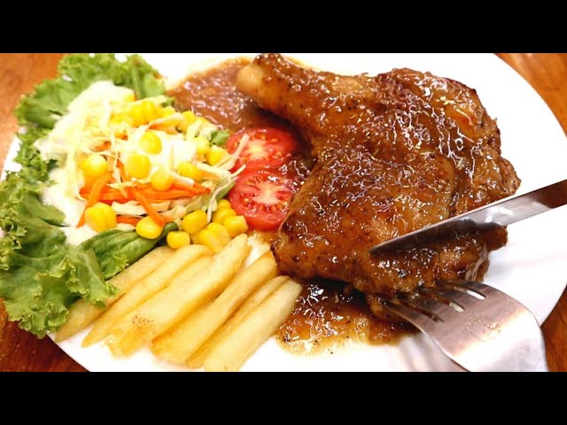 สเต็กไก่พริกไทยดำ ทำทานเองได้ง่ายๆ หอมนุ่มอร่อย ทำขายได้เลย - YouTube
