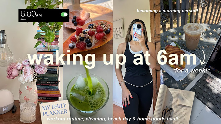 waking up at *6AM* for a week!🌤️ becoming a morning person, cafes, beach & lots of productivity!