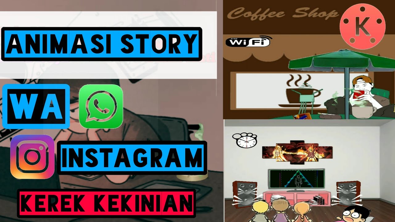 Cara Membuat Animasi  untuk Story  Wa  Instagram Tutorial 