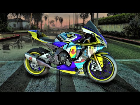 GTA SA MOD R1M รีวิวตัวรถที่เพิ่งทำสีเสร็จ [ GTA-IRONMANZING ]