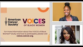 Dr. Lauren McCullough ~ VOICES of Black Women  American Cancer Society