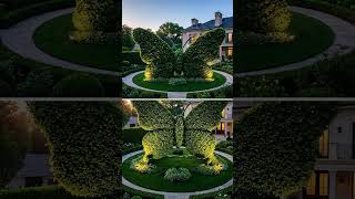 🌱 Small plants mark the beginning of an amazing transformation. 🦋#Topiary #GardenMagic #Butterfly