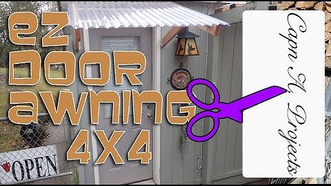 How to make an easy ENTRY Awning. How to Make a SIMPLE easy front or back door awning.