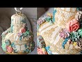 Vintage terrarium birdcage cake with buttercream succulents  cake decorating tutorial  it hangs