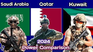Saudi Arabia Vs Qatar Vs Kuwait Power Comparison 2024 | Qatar Vs Kuwait Vs Saudi Military 2024 |