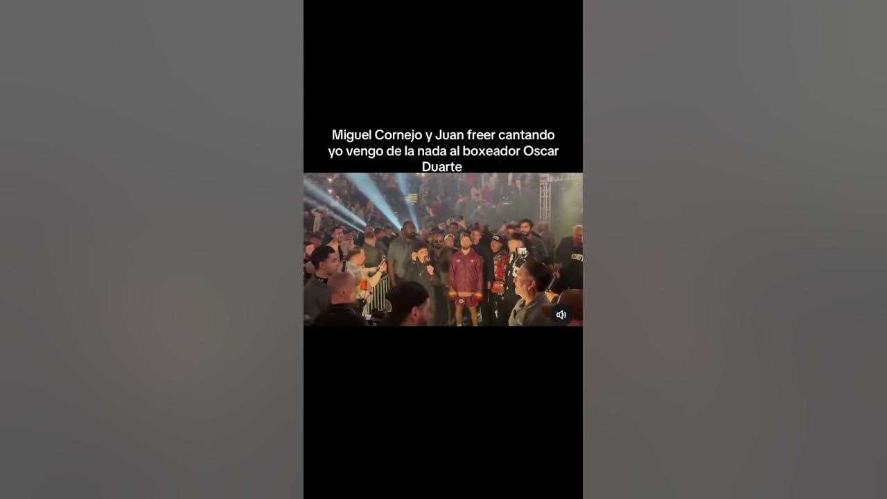 Miguel Cornejo y Juan freer cantando yo vengo de la nada #boxeadoresmexicanos Oscar durante