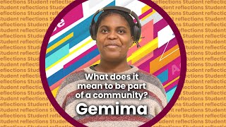 McMaster students reflection what it means to be part of a community! | Gemima