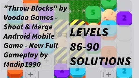 "Throw Blocks" by Voodoo Games - Shoot & Merge Android Mobile Game - New Full Gameplay by Madip1990
