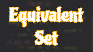 #1||Equivalent set (Real analysis) ||Maths for Graduates
