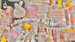 ASMR) Stationery Pal haul 2023 ✍🏻 relaxing sounds🎧super cute stationery essentials for note taking screenshot 5